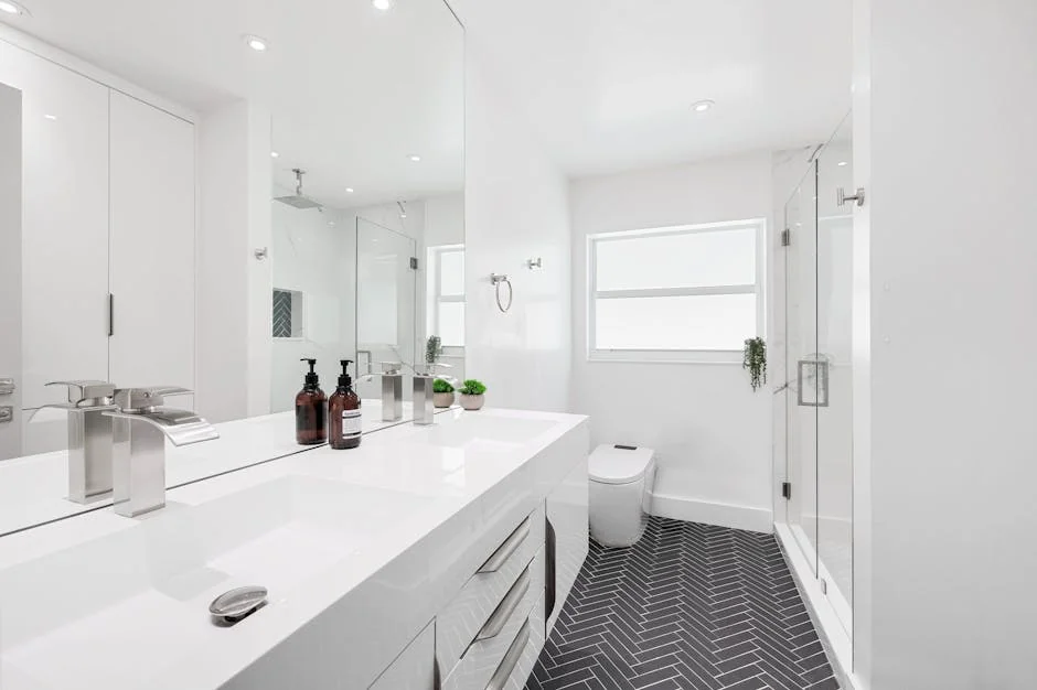 professional bathroom remodel cost in Belmont CA overview by LB Construction