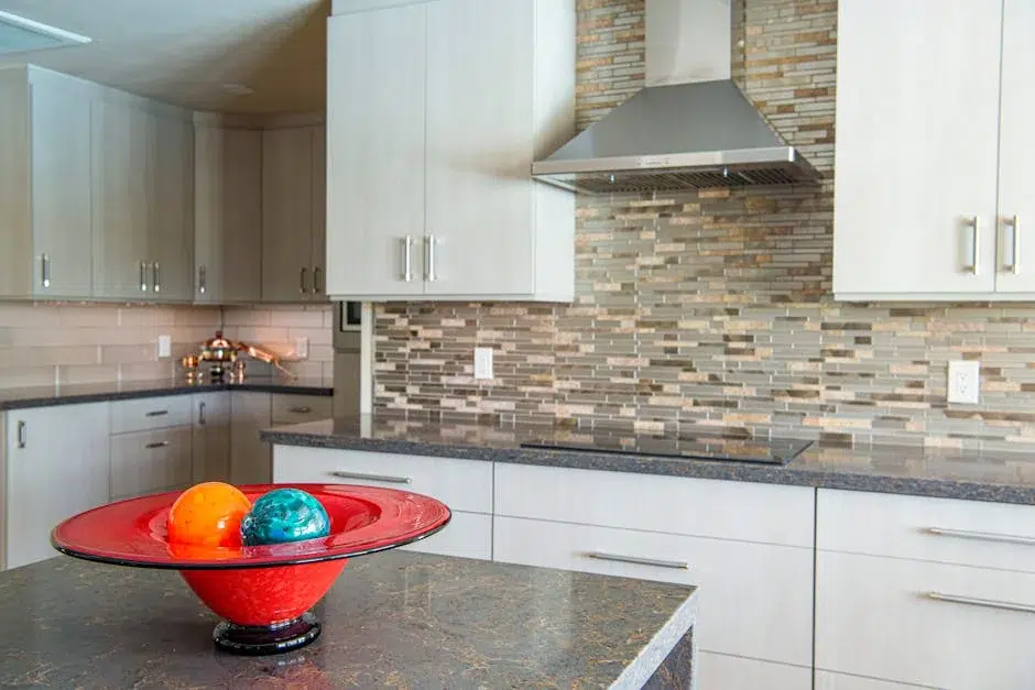 expert quartz vs granite countertops fremont team at work by LB Construction